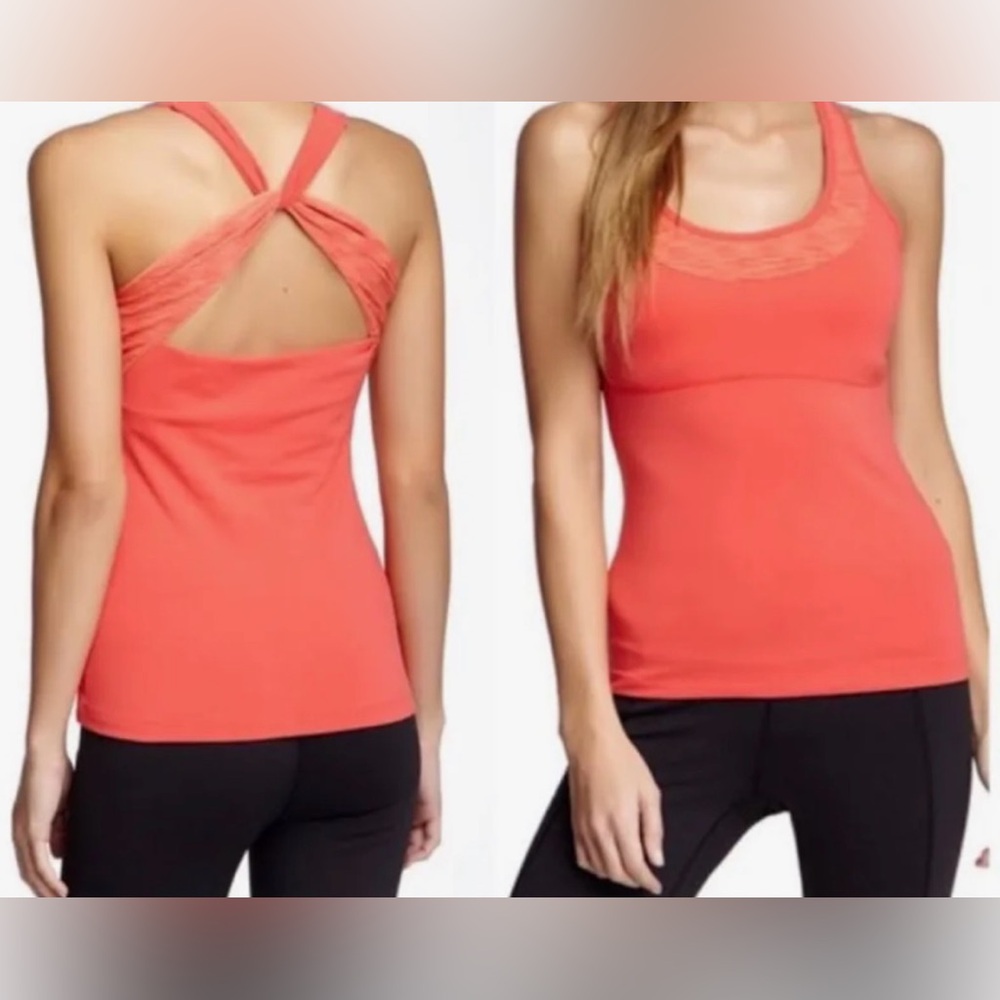 Lucy Criss Cross Back Workout Tank Size Large